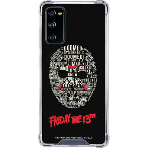 Warner Bros Friday the 13th Doomed Galaxy S20 FE Clear Case