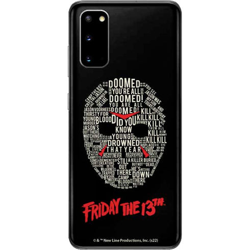 Warner Bros Friday the 13th Doomed Galaxy S20 Skin
