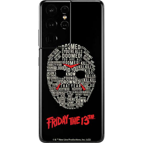 Warner Bros Friday the 13th Doomed Galaxy S21 Ultra 5G Skin