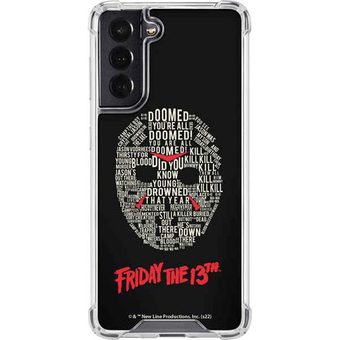 Warner Bros Friday the 13th Doomed Galaxy S22 Clear Case