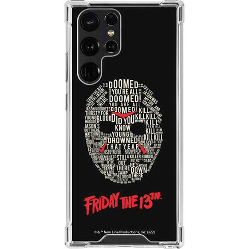 Warner Bros Friday the 13th Doomed Galaxy S22 Ultra Clear Case