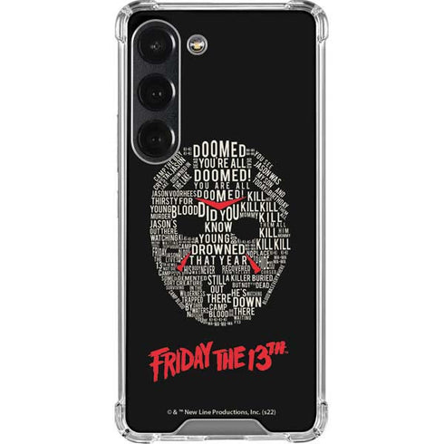 Warner Bros Friday the 13th Doomed Galaxy S23 Clear Case