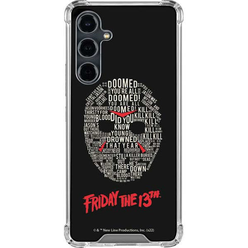 Warner Bros Friday the 13th Doomed Galaxy S23 FE Clear Case