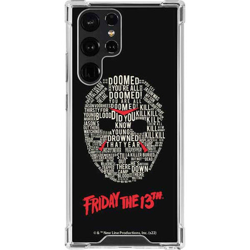Warner Bros Friday the 13th Doomed Galaxy S24 Ultra Clear Case