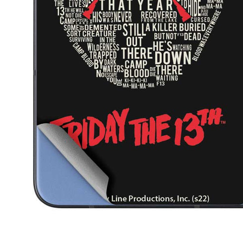 Warner Bros Friday the 13th Doomed Galaxy Z Fold5 5G Skin