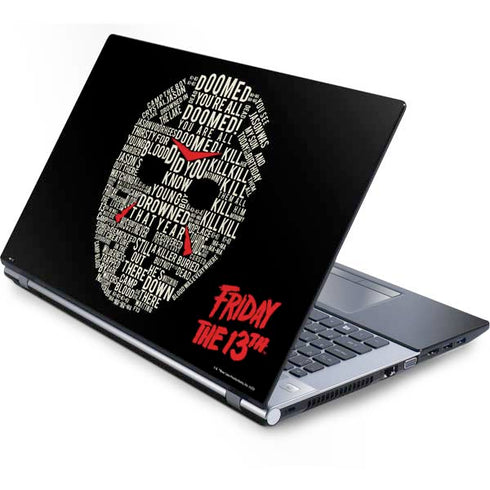 Warner Bros Friday the 13th Doomed Generic Laptop Skin