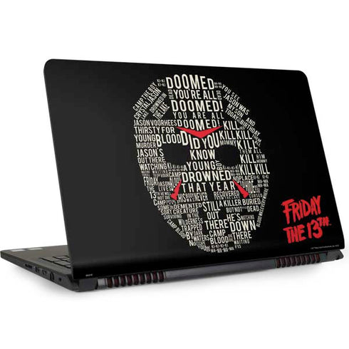 Warner Bros Friday the 13th Doomed Dell Inspiron Skin