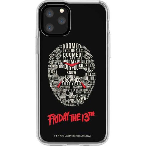 Warner Bros Friday the 13th Doomed iPhone 11 Pro Clear Case