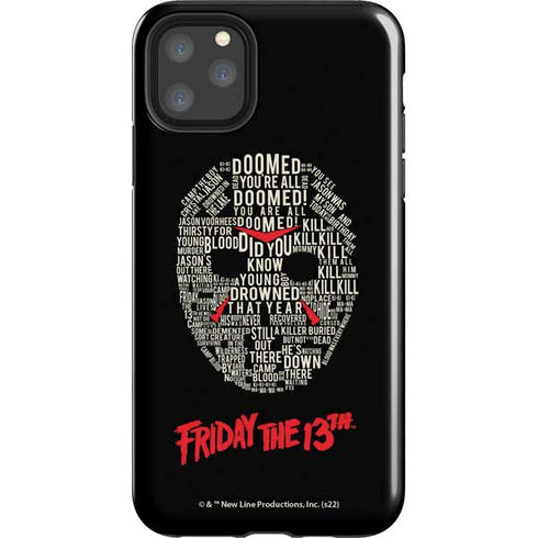 Warner Bros Friday the 13th Doomed iPhone 11 Pro Max Impact Case