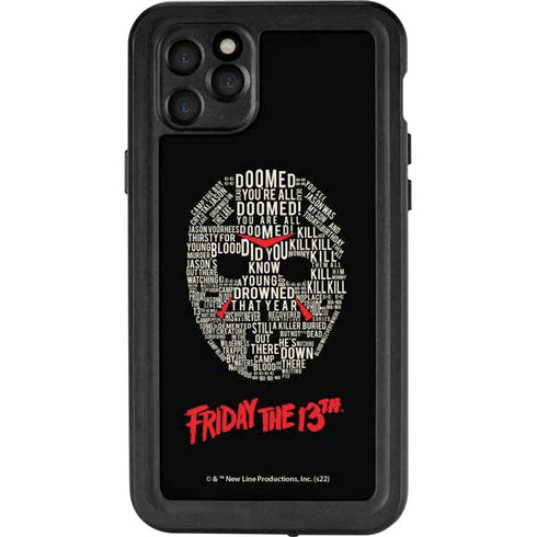 Warner Bros Friday the 13th Doomed iPhone 11 Pro Max Waterproof Case