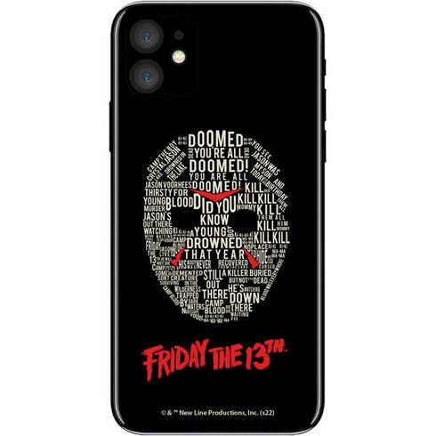 Warner Bros Friday the 13th Doomed iPhone 11 Skin