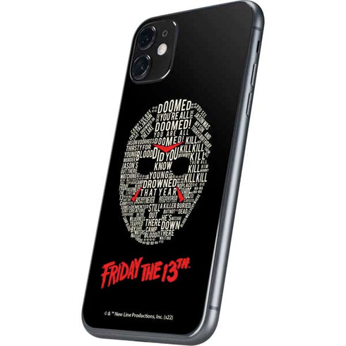 Warner Bros Friday the 13th Doomed iPhone 11 Skin