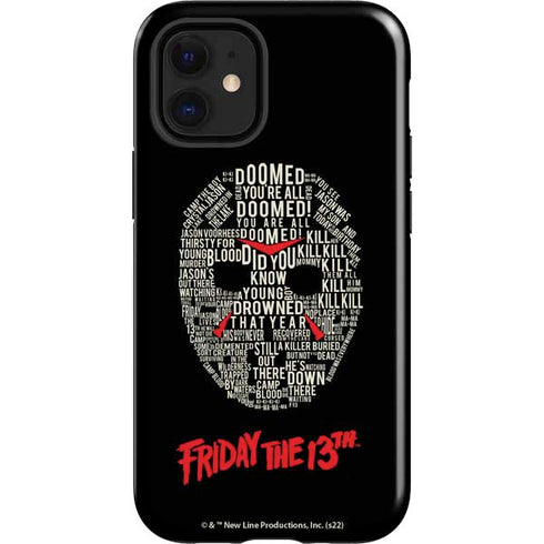 Warner Bros Friday the 13th Doomed iPhone 12 Mini Impact Case