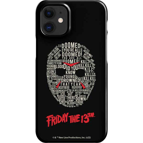 Warner Bros Friday the 13th Doomed iPhone 12 Mini Lite Case