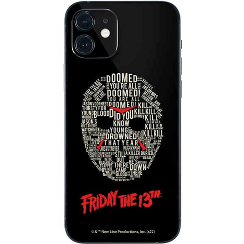 Warner Bros Friday the 13th Doomed iPhone 12 Skin