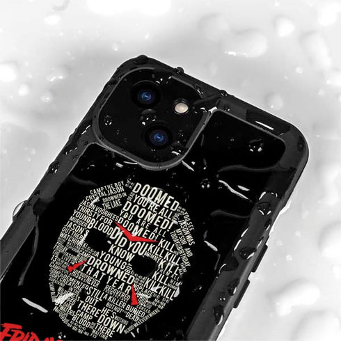 Warner Bros Friday the 13th Doomed iPhone 13 Mini Waterproof Case