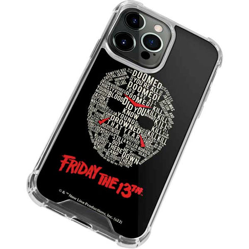 Warner Bros Friday the 13th Doomed iPhone 13 Pro Max Clear Case