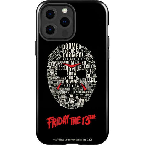 Warner Bros Friday the 13th Doomed iPhone 13 Pro Max Impact Case