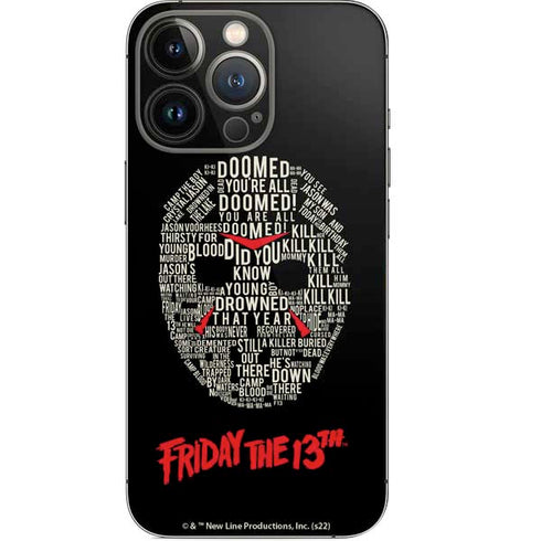 Warner Bros Friday the 13th Doomed iPhone 13 Pro Skin