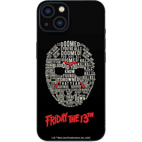 Warner Bros Friday the 13th Doomed iPhone 13 Skin