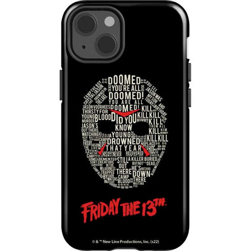 Warner Bros Friday the 13th Doomed iPhone 15 Impact Case