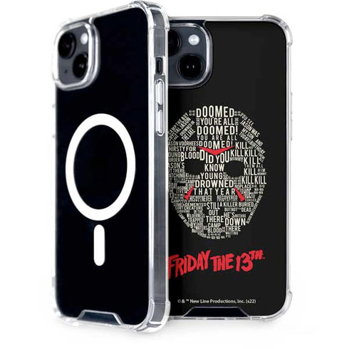 Warner Bros Friday the 13th Doomed iPhone 15 Plus MagSafe Case