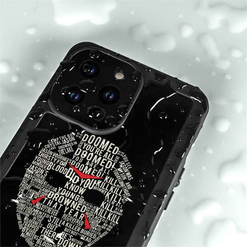 Warner Bros Friday the 13th Doomed iPhone 14 Pro Max Waterproof Case