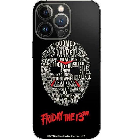 Warner Bros Friday the 13th Doomed iPhone 15 Pro Skin