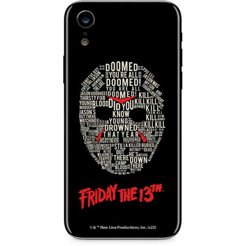 Warner Bros Friday the 13th Doomed iPhone XR Skin