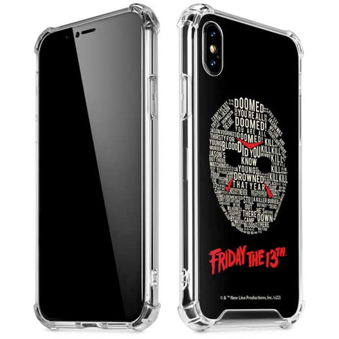 Warner Bros Friday the 13th Doomed iPhone XS Max Clear Case