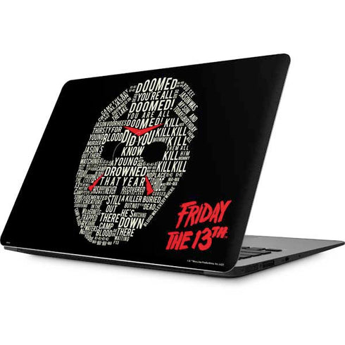 Warner Bros Friday the 13th Doomed Apple MacBook Skin