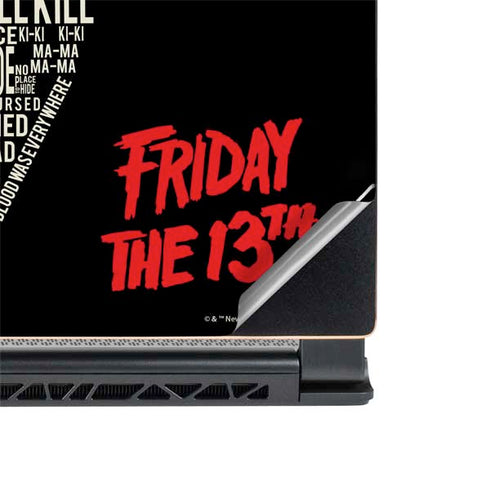 Warner Bros Friday the 13th Doomed MSI GS65 Stealth Laptop Skin