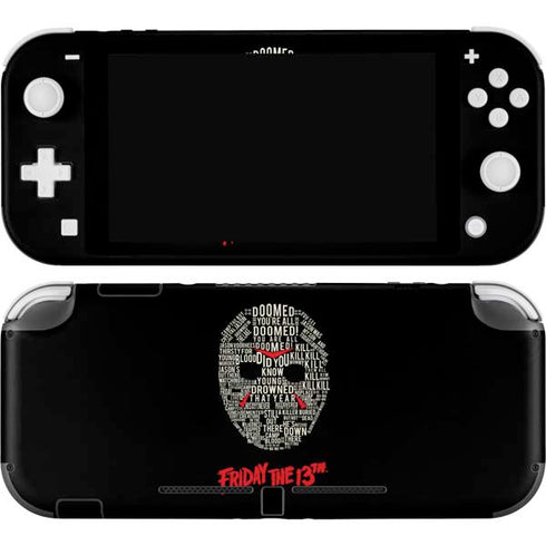 Warner Bros Friday the 13th Doomed Nintendo Switch Lite Skin