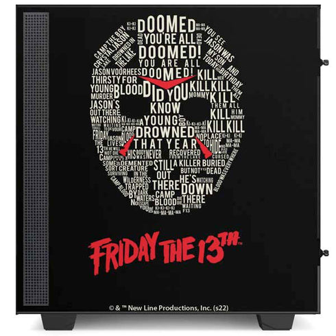 Warner Bros Friday the 13th Doomed NZXT H510 Compact ATX Mid-Tower Case Skin