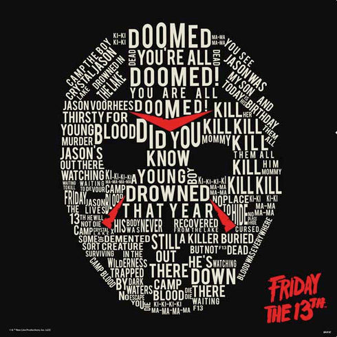 Warner Bros Friday the 13th Doomed PS4 Slim Skin