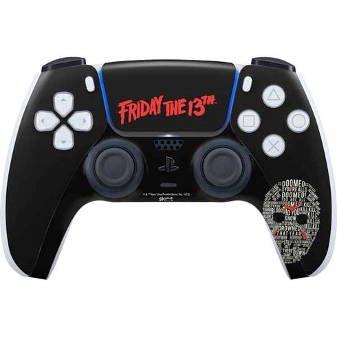 Warner Bros Friday the 13th Doomed PS5 Controller Skin