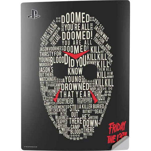 Warner Bros Friday the 13th Doomed PS5 Digital Edition Console Skin