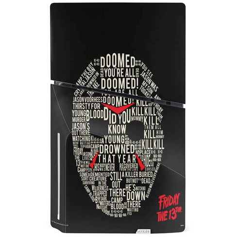 Warner Bros Friday the 13th Doomed PS5 Slim Disk Bundle Skin