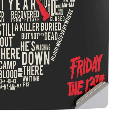 Warner Bros Friday the 13th Doomed PS5 Slim Disk Console Skin