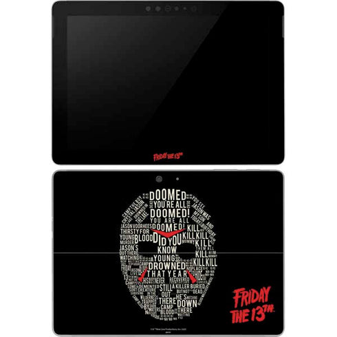 Warner Bros Friday the 13th Doomed Surface Go Skin