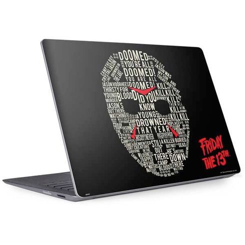 Warner Bros Friday the 13th Doomed Surface Laptop 2 Skin