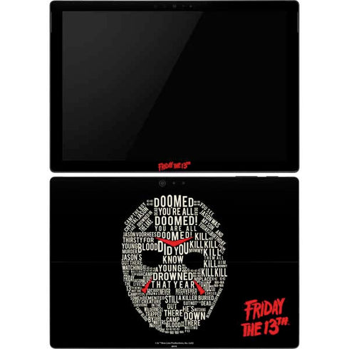 Warner Bros Friday the 13th Doomed Surface Pro 6 Skin