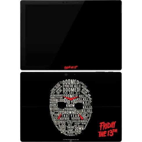 Warner Bros Friday the 13th Doomed Surface Pro 7 Skin