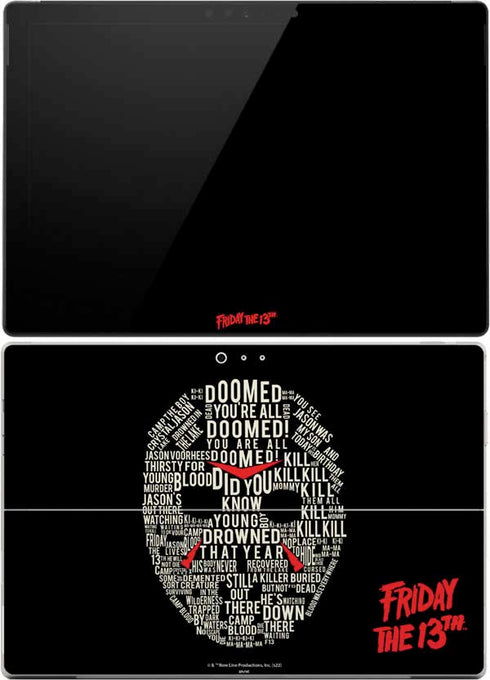 Warner Bros Friday the 13th Doomed Surface Pro (2017) Skin