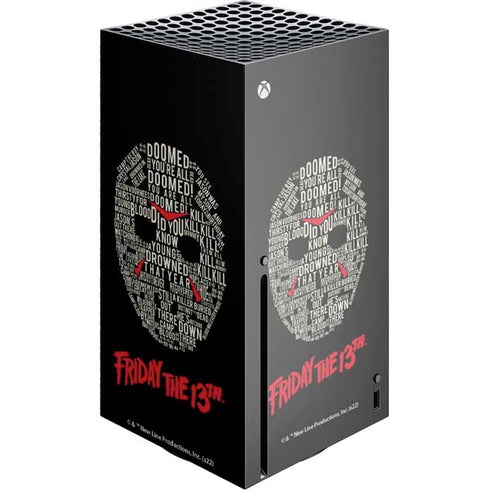 Warner Bros Friday the 13th Doomed Xbox Series X Console Skin