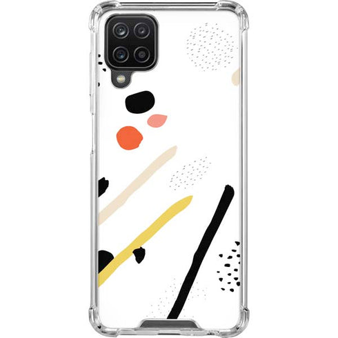 Dots and Dashes Galaxy A12 Clear Case