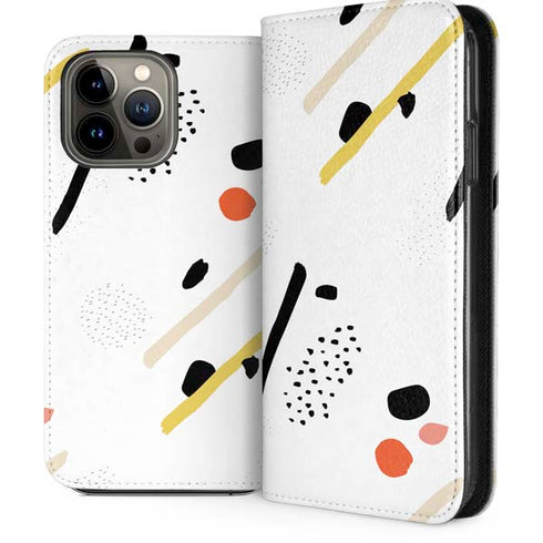 Dots and Dashes iPhone 13 Pro Max Folio Case