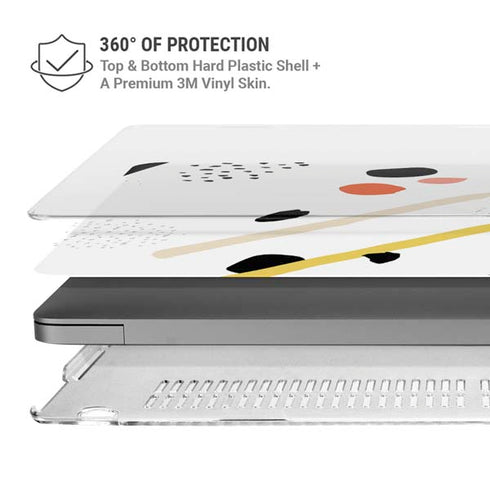 Dots and Dashes MacBook Pro 16in (2021-25) Case plus Skin