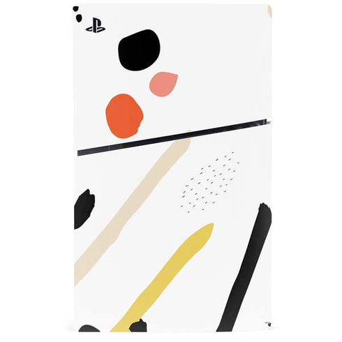 Dots and Dashes PS5 Slim Disk Console Skin