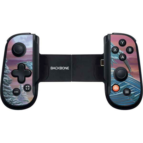 Dragon and the Wolf by Ed Beard Jr Backbone One for iPhone Game Controller Skin